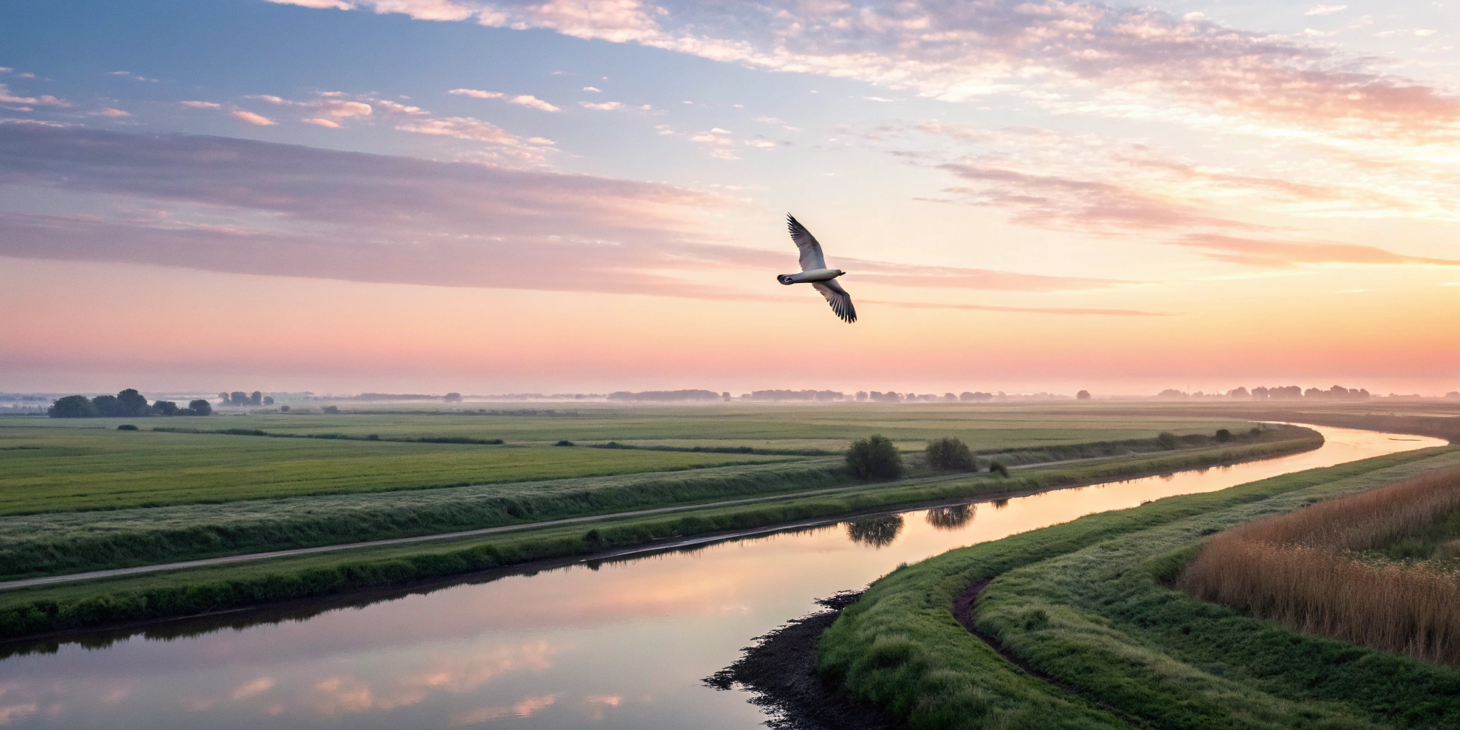 A bird soars toward the sunrise, releasing guilt to find spiritual freedom.