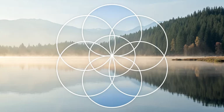 Serene mountain lake, a peaceful place representing one of the 7 ways to connect with God.