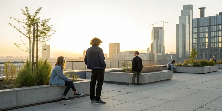 People feeling isolated on a rooftop, a sign of religious trauma in Christianity.