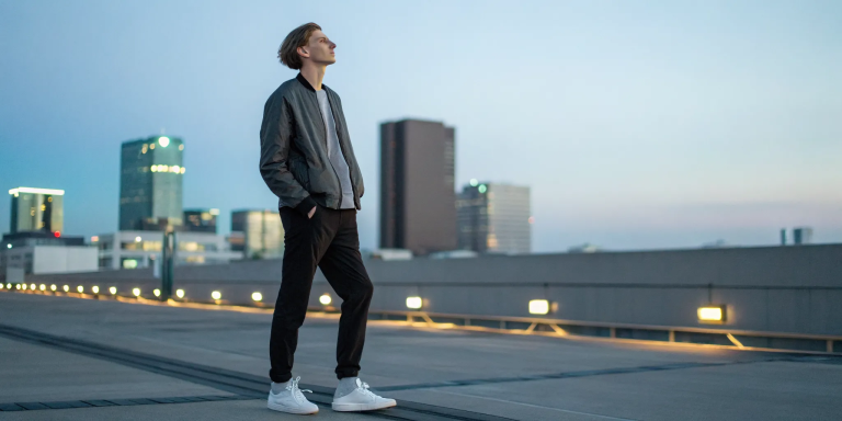 A man alone on a rooftop considers why he keeps sabotaging his own happiness.