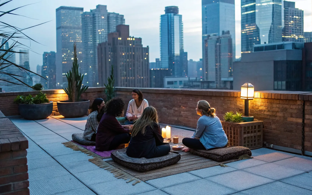 Ex-Catholic women in a support group share their stories in a healing circle.
