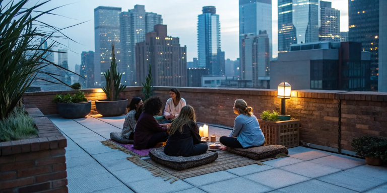 Ex-Catholic women in a support group share their stories in a healing circle.