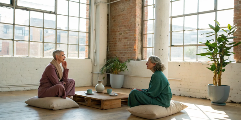 A former Catholic woman receiving religious trauma therapy.