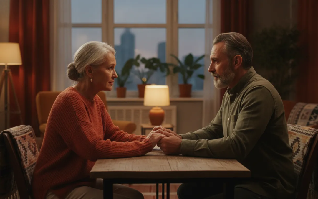Two people having an honest conversation about a course in miracles special relationships