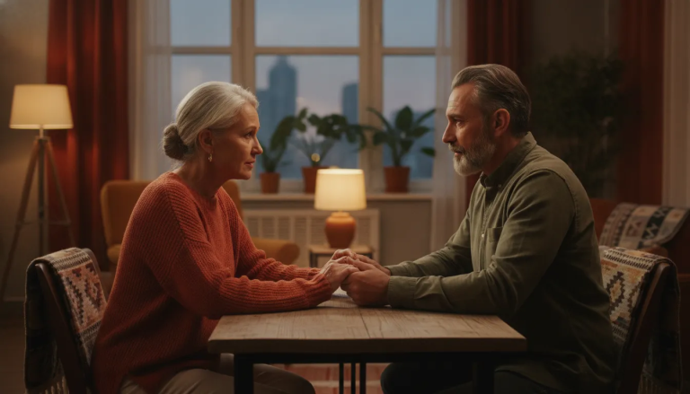 Two people having an honest conversation about a course in miracles special relationships